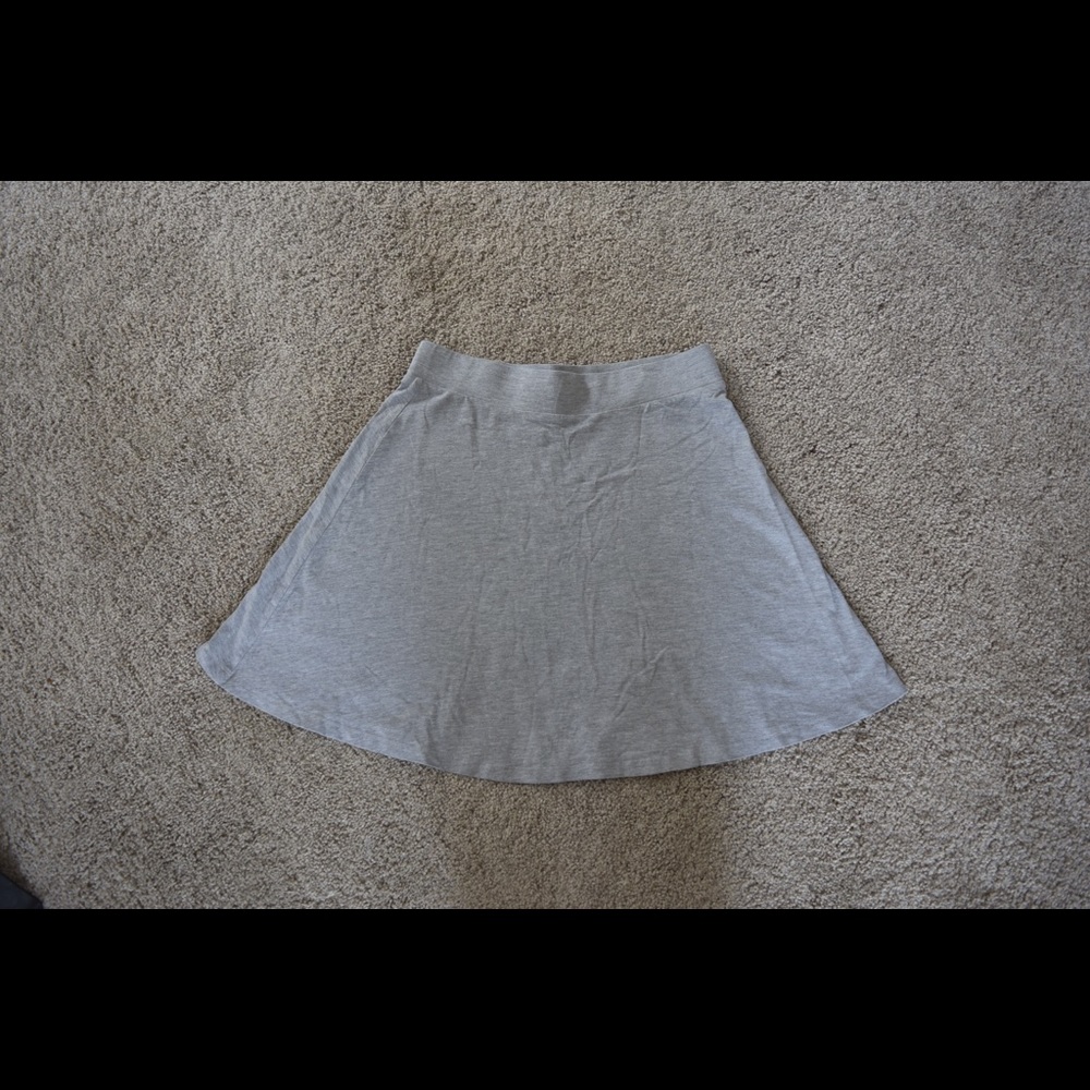 Short grey skirt